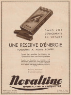 NOVALTINE - Ovomaltine En Croquettes - Pubblicità D'epoca - 1931 Old Ad - Publicidad