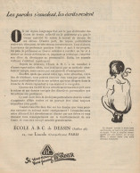 Ecole De Dessin A.B.C. - Paris - Pubblicità D'epoca - 1927 Old Advertising - Werbung