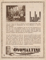 OVOMALTINE - Halte!... - Pubblicità D'epoca - 1930 Old Advertising - Werbung