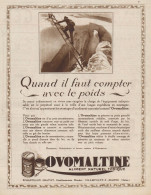 OVOMALTINE - Quand Il Faut Compter... - Pubblicità D'epoca - 1930 Old Ad - Publicités