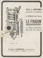Para-Gel Auto-Purgeur LE FRIGON - Pubblicità D'epoca - 1919 Old Advert - Pubblicitari