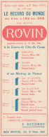 Motos ROVIN - Record Du Monde - Pubblicità D'epoca - 1930 Old Advertising - Werbung
