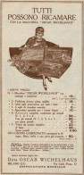 Tutti Possono Ricamare Con OSCAR WICHELHAUS - Pubblicità D'epoca - 1927 Ad - Publicités