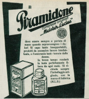 Compresse IL PIRAMIDONE - Pubblicità D'epoca - 1927 Old Advertising - Publicités