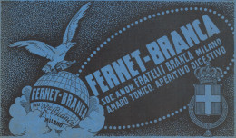 FERNET-BRANCA - Illustrazione - Pubblicità D'epoca - 1924 Old Advertising - Werbung