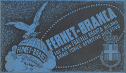 FERNET-BRANCA - Illustrazione - Pubblicità D'epoca - 1924 Old Advertising - Werbung