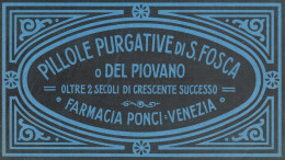 Pillole Del Piovano - Farmacia Ponci - Pubblicità D'epoca - 1924 Old Ad - Publicités