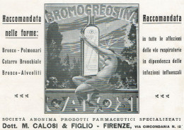 Bromogreosina CALOSI - Pubblicità D'epoca - 1924 Old Advertising - Publicités