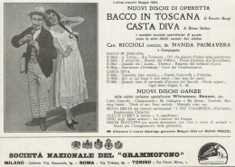 La Voce Del Padrone - Nuovi Dischi - Pubblicità D'epoca - 1924 Old Advert - Publicités