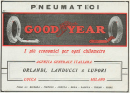 Pneumatici GOOD YEAR - Pubblicità D'epoca - 1924 Old Advertising - Werbung