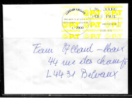 H351 - LETTRE DE LUXEMBOURG PS DU 03/01/07 POUR BELVAUX - Macchine Per Obliterare (EMA)