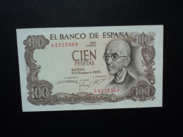 ESPAGNE : 100 PESETAS   19.17.11.1970       CB 177 / P 152a     SUP+  * - 100 Peseten