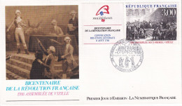 FDC 18/06/1988: Bicentenaire De La Révolution Française - PHILEXFRANCE 1989 - 2 FDC - Y&T N° 2538A - 1980-1989