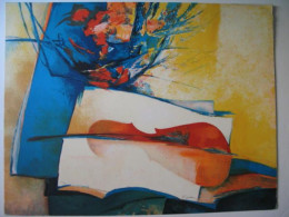 Lithographie " Le Violon " De Claude GAVEAU Signée Et Numérotée Crayon - Litografia