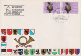 1974 Schweiz, Zum:CH 585, Mi:CH: 1039, Stempel: MORGARTEN HISTOR.SCHIESSEN UND SCHLACHT-GEDENKTAG - Cartas & Documentos