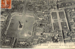 CPA - PARIS - PLACE VENDOME - PANORAMA PRIS EN BALLON - Places, Squares