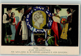 13171406 - Zum Gedaechtnis An Weiland S. M. Koenig Ludwig II. Von Bayern Trachten Rosenkranz - Koninklijke Families