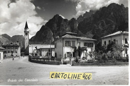 Friuli Venezia Giulia-pordenone-cimolais Piazza Entrata Paese Case Chiesa Saluti Da Cimolais Anni 50 - Autres & Non Classés