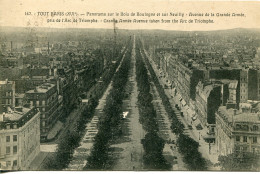 CPA  -  PARIS - PANORAMA SUR LE BOIS DE BOULOGNE ET SUR NEUILLY (1923) - Mehransichten, Panoramakarten