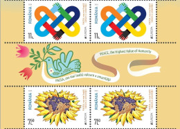 ROMANIA  2023  EUROPA CEPT- PEACE  2 Sets Of 2 Stamps  MNH** - 2023