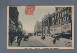 CPA - 13 - Marseille - La Cannebière Bourse Et Chambre De Commerce - Animée - Circulée En 1906 - The Canebière, City Centre