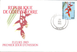 COTE D'IVOIRE FDC 1983 FLEUR - Ivory Coast (1960-...)