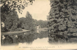 CPA -TOURS - JARDIN DES PREBENDES D'OE - Tours