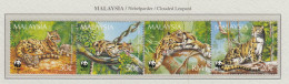 MALAYSIA 1995 WWF Wild Cats Leopard Mi 557-560 MNH(**) Fauna 530 - Felini