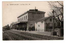 Saint Gilles Du Gard , Gare PLM , Train , Locomotive à Vapeur - Saint-Gilles