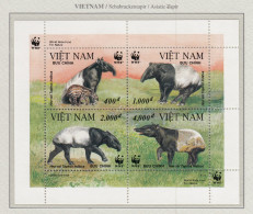 VIETNAM 1995 WWF Asiatic Tapir Mi 2685-2688 MNH(**) Fauna 531 - Ungebraucht