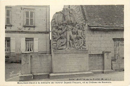 - Maine Et Loire -ref-B19- Saint Martin De La Place - Monument Amiral Dupetit-thouars Né Au Chateau De Baumois - - Autres & Non Classés