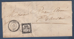 Haute Garonne - 10c Taxe N° 2 Sur Lettre De CIERP Pour St Gaudens - 1859-1959 Storia Postale