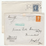 Industry TALL CRANE 1946 And 1950  Netherlands SLOGAN COVERS  Stamps Cover - Briefe U. Dokumente