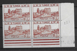 Tunisie Y&T 221, Coin Daté 11.3.39 (SN 2888) - Unused Stamps