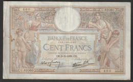 Billet 100 Francs Luc Olivier Merson - 3-11-1938 - U.62060 -  460 - 100 F 1908-1939 ''Luc Olivier Merson''