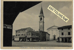 Friuli Venezia Giulia-udine-codroipo Largo S.francesco Veduta Gelateria Fontanella Bar Miani Chiesa Case Anni 50 - Otros & Sin Clasificación