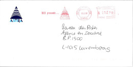 H345 - LETTRE DE ROODT SUR SYRE DU 13/02/90 - ASTRA SATELLITES - Máquinas Franqueo (EMA)