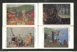 JAPON - 4 Cartes Tableaux - Peinture - Andere & Zonder Classificatie