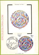 Ad3348 - FRANCE - Postal History - MAXIMUM CARD - 1980 "Massage De Paix" - 1980-1989