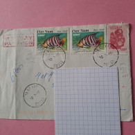 Lettre Par Avion De GO VAP Pour Vélizy (78) France - Indexation Automatique Distribution - 10-03-1996 - Viêt-Nam