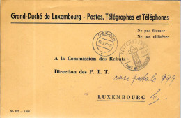 H342- LETTRE DE DIEKIRCH DU 30/07/74 - COMMISSION DES REBITS P.T.T - Macchine Per Obliterare (EMA)