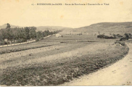 CPA - BOURBONNE - ROUTE DE BOURBONNE A CONTREXEVILLE ET VITTEL (RARE CLICHE) 1911 - Bourbonne Les Bains