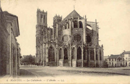 CPA - MANTES - LA CATHEDRALE - L'ABSIDE (IMPECCABLE) - Mantes La Jolie