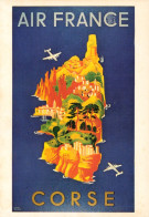 CPM*Affiche Publicité CORSE Avec AIR FRANCE - Peinture/Litho De Lucien BOUCHER * TBE - Werbepostkarten