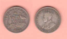 Australia 3 Pence 1925 Australie Threepence King Georgius V° - Threepence