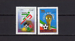 Algeria 1990 Football Soccer World Cup Set Of 2 MNH - 1990 – Italy