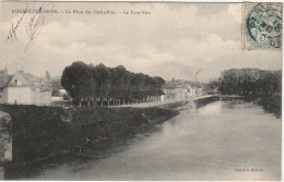 WA 21-(10) NOGENT SUR SEINE - LA PLACE DES PETITS PRES - LE PONT VERT - 2 SCANS - Nogent-sur-Seine