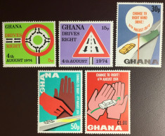 Ghana 1974 Driving On The Right MNH - Ghana (1957-...)