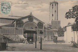 WA 24-(12) MILLAU - LA HALLE ET LE BEFFROI - ANIMATION - 2 SCANS - Millau