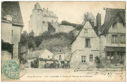 37 LUYNES. Place De L'Eglise 1904 Café Restaurant - Luynes